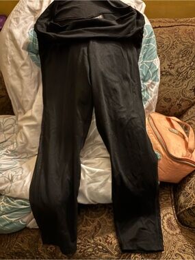 PINK Victoria's Secret Black Wide-Leg Lounge Pants